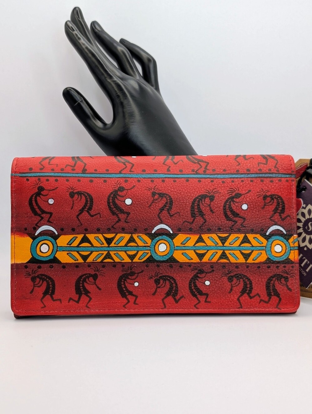 Sukriti Kokopelli Hand-Painted Leather Wallet